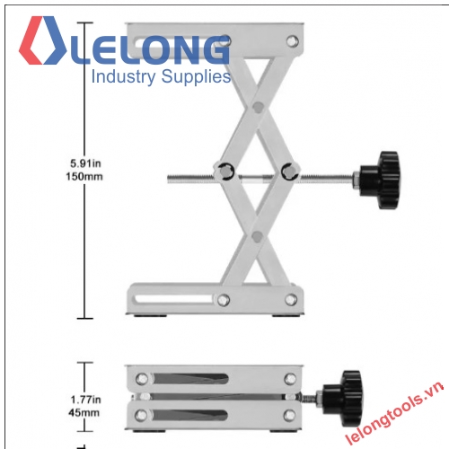 BÀN NÂNG HẠ MINI 100x100, THÉP KHÔNG RỈ