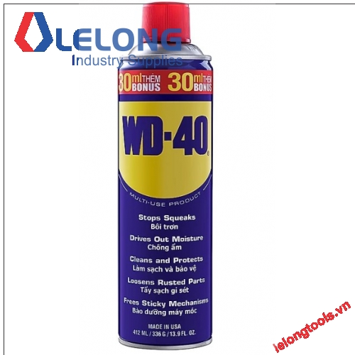 Dầu chống rỉ sét, bôi trơn WD-40 412ml